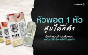 รู้ก่อนซื้อ! หัวพอต 1 หัวสูบได้กี่คำ มีผลต่อความคุ้มค่าแค่ไหน?